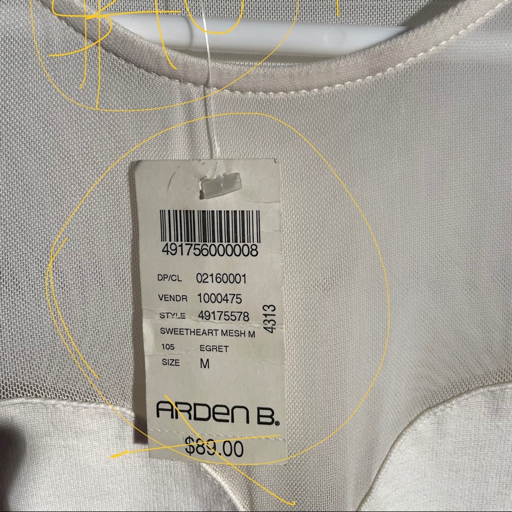 Arden b white new dress size med